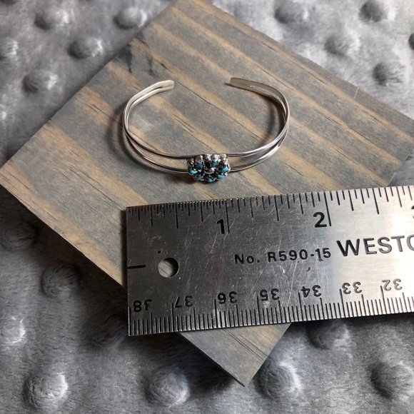 Native American Turquoise Infant Bracelet - Picture 2 of 8